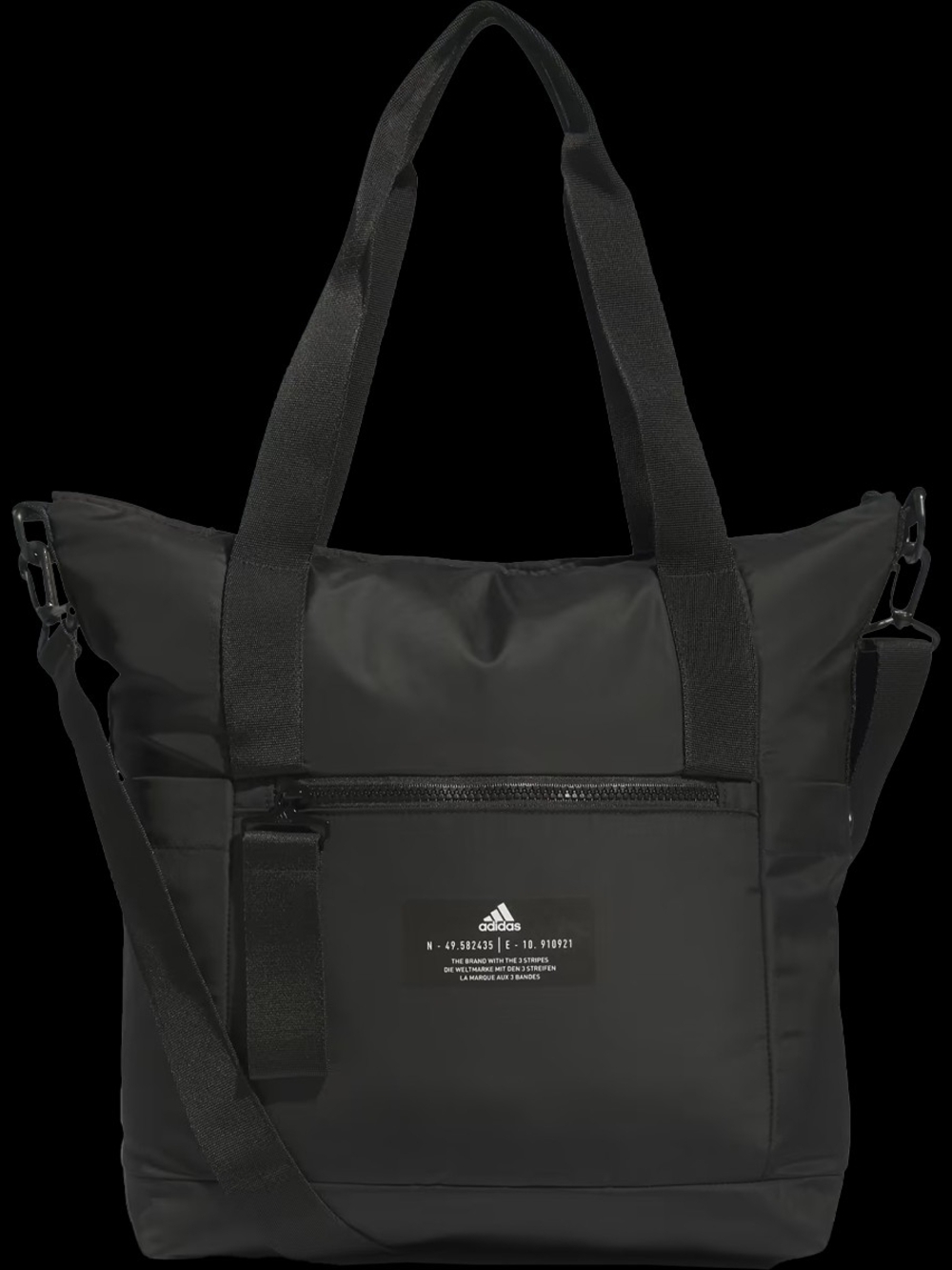 adidas Black Duffel Tote with Shoulder Strap